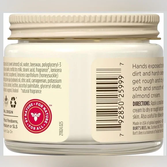 Burt's Bees Almond & Milk Hand Cream - Picture 4 of 5